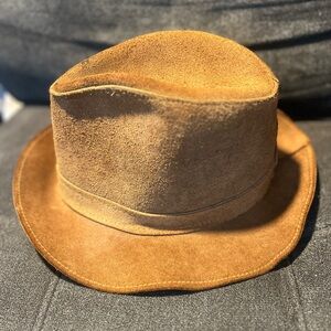 Vintage Skully's by Henschel St. Louis Leather Hat - Medium - USA Made